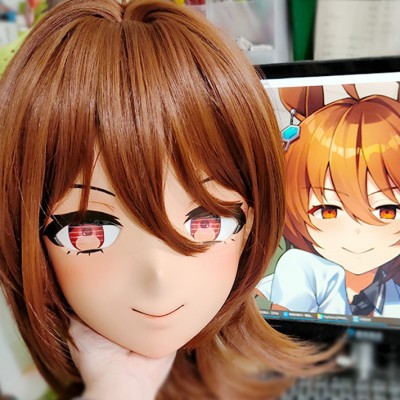 (GLA028)Customize Character'! Female/Girl Resin Full/Half Head With Lock Anime Cosplay Japanese Animego Kigurumi Mask (GLA028)Customize Character'! Female/Girl Resin Full/Half Head With Lock Anime Cosplay Japanese Animego Kigurumi Mask